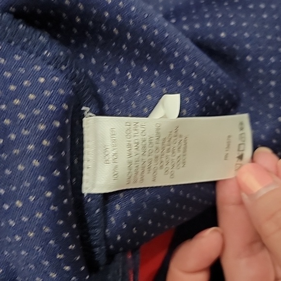 Vineyard Vines Mens Quilted Sherpa Vest Navy & Red Size Medium - Picture 9 of 10